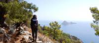 Taking in the view from Cape Gelidonia on the Lycian Way in Turkey | Lilly Donkers