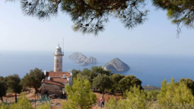 Cape Gelidonia lighthouse and the 'Five Islands' on Turkey's Lycian Way