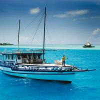 A traditional dhoni cruise is the best way to explore the turquoise waters of the Maldives