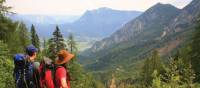 Looking down into the Gosau valley, Austria