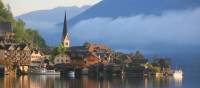 Hallstatt on the Hallstattersee lake, Austria