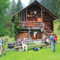 Refreshment spot with honesty box near Hallstatt, Austria