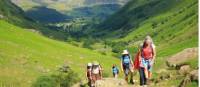 Walkers on the Coast to Coast trail, England