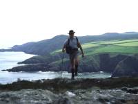 Walking on the Cornish coast