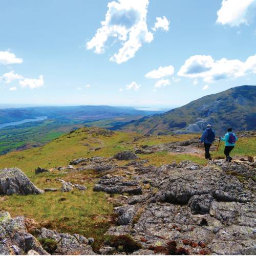 Descending Wetherlam towards Coniston Water
