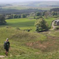 Descending by Hadrians Wall | John Millen