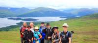 Group by Loch Lomond and The Highland Fault, Scotland