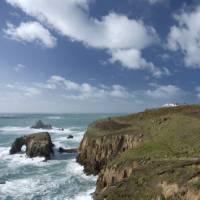 The stunning Cornish coastline at Lands End