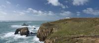 The stunning Cornish coastline at Lands End