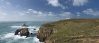 The stunning Cornish coastline at Lands End
