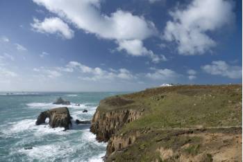 The stunning Cornish coastline at Lands End