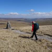 Reaching the Great Shunner Summit, Yorkshire Dales