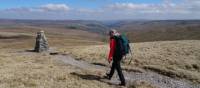 Reaching the Great Shunner Summit, Yorkshire Dales