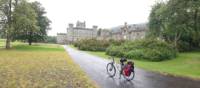 Taking a break at Castle Menzies | Scottish Highlands Cycle