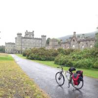 Taking a break at Castle Menzies | Scottish Highlands Cycle