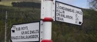 Signposting on the Rob Roy Way
