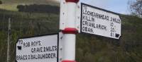 Signposting on the Rob Roy Way