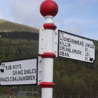 Signposting on the Rob Roy Way