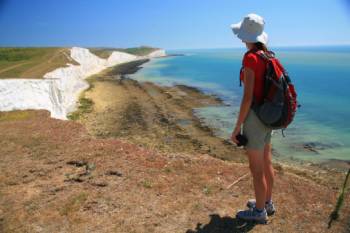 Looking towards the Seven Sisters, South Downs Way