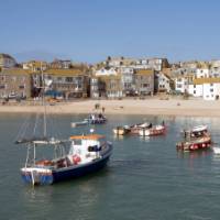 The pretty beach at St Ives in Cornwall