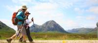 Walking beside Buachaille Etive Mor, Scotland