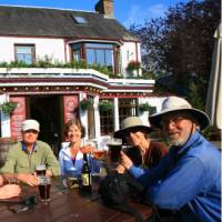 A well earned drink at 'Fiddlers' Pub Drumnadrochit