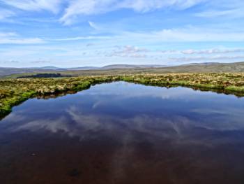 Moorland reflections in a tarn&#160;-&#160;<i>Photo:&#160;John Millen</i>