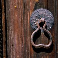 Church door handle near Pafos