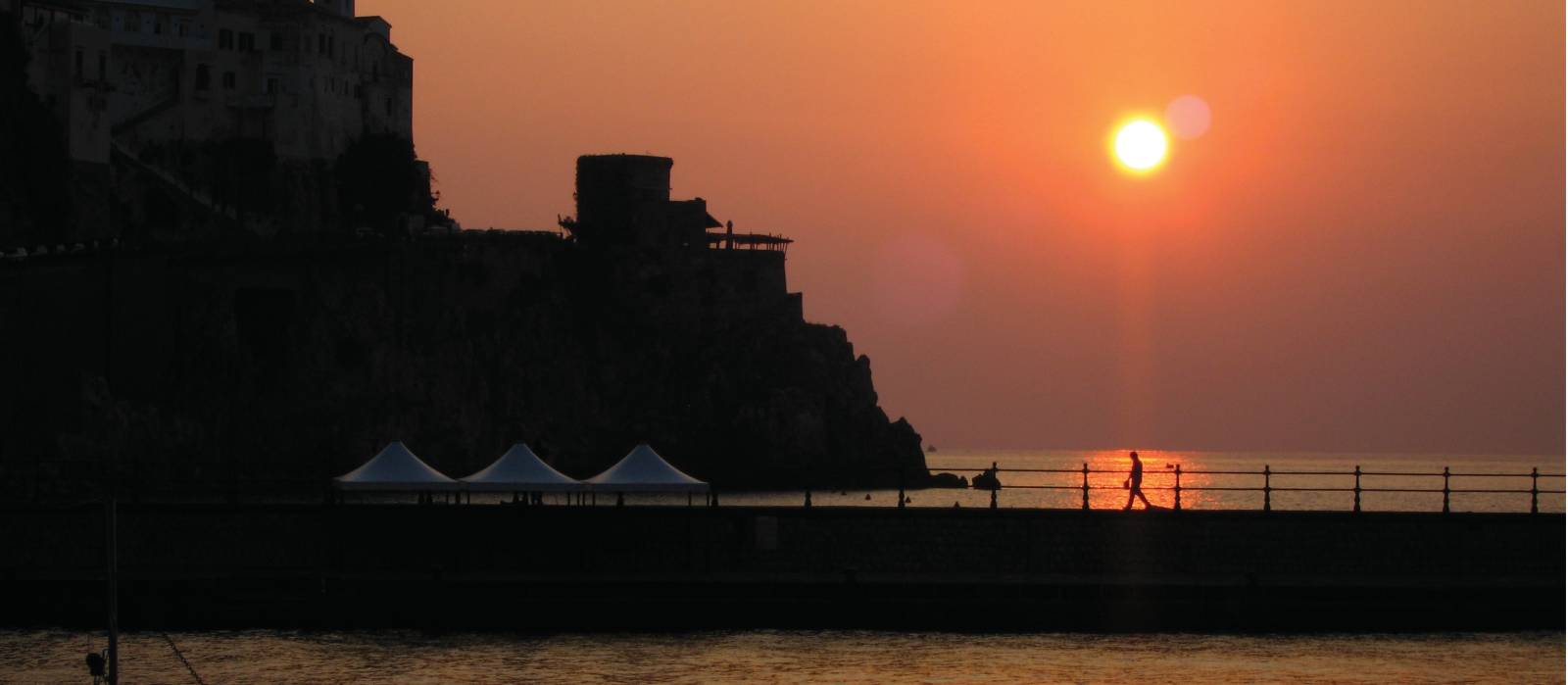 Amalfi harbour at dawn