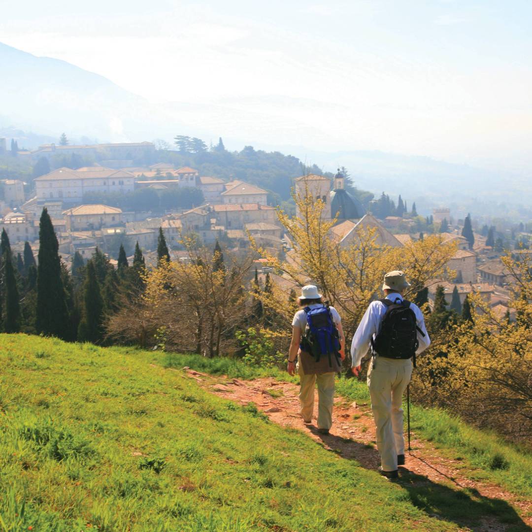 Walking into Assisi
