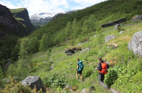 Walkers on the Osterbo walk&#160;-&#160;<i>Photo:&#160;John Millen</i>