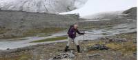 Walking near the snout of the Blaisen Glacier |  <i>John Millen</i>