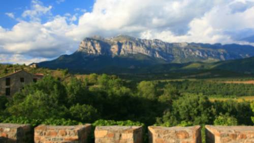 Ainsa Fortifications, Alto Aragon region in Spain