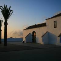 Dusk at the mountain village of Chipude in La Gomera