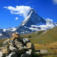 Matterhorn and cairn