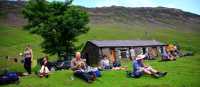 Having a picnic lunch along the Coast to Coast | John Millen