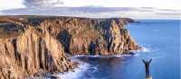 Happy Hiker at Lands' End | Aaron Jenkin