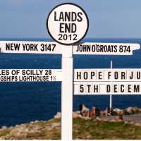 Signpost at Land's End, Cornwall | Adam Burton