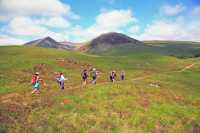 Walking in the hills on the West Highland Way