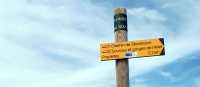 Way marker on the RL Stevenson Trail, GR70, in France | TouN