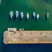 Boats at Elie Harbour