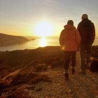 Watching the Needles at sunset from Headon Warren | visitisleofwight.co.uk