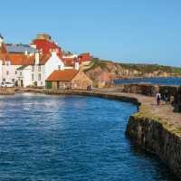 The hike takes you to the charming fishing village of Pittenweem in the East Neuk of Fife