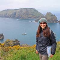 A hiker on the Channel Island Way | Nathalie Thompson