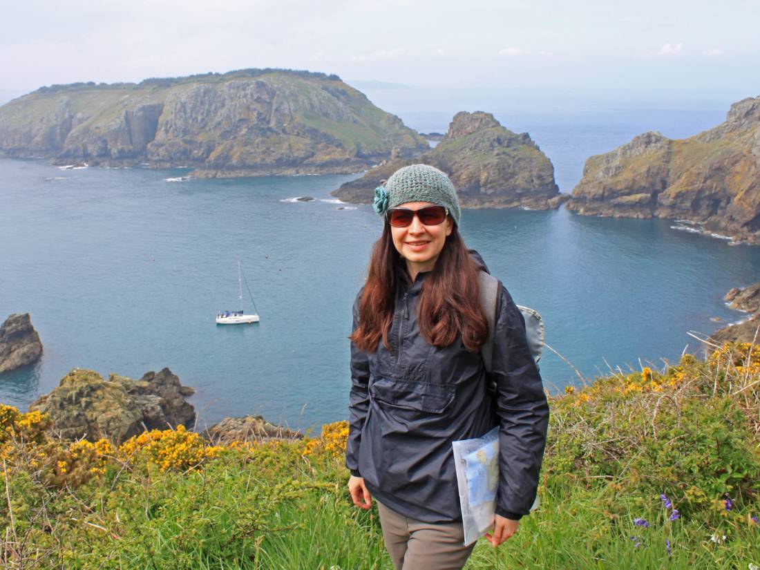 A hiker on the Channel Island Way |  <i>Nathalie Thompson</i>
