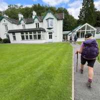 Almost there! Arriving at the Grasmere Hotel, Coast to Coast | Fiona Marshall