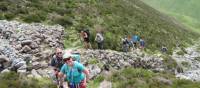 Hikers ascending The Loft Beck, Coast to Coast Walk | John Millen