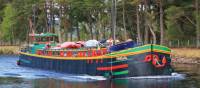 Barge on the Caledonian Canal