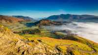 Views to Keswick, Skiddaw and Bassenthwaite Lake are seen straight over from Catbells, The Lake District, Cumbria, England |  Michael Conrad
