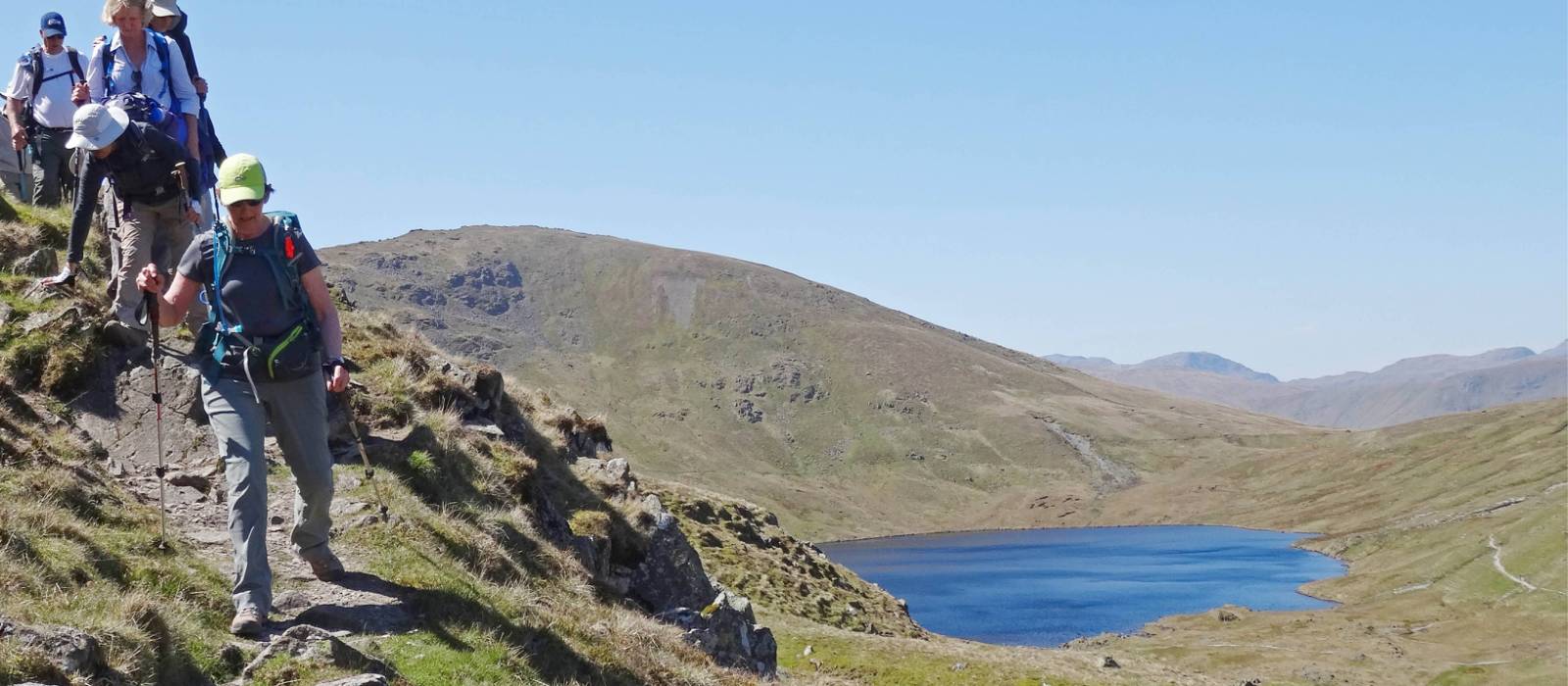 Walking down the trail to St. Sunday Crag | John Millen